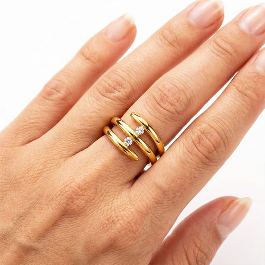 Dual Wrap Crystal Ring