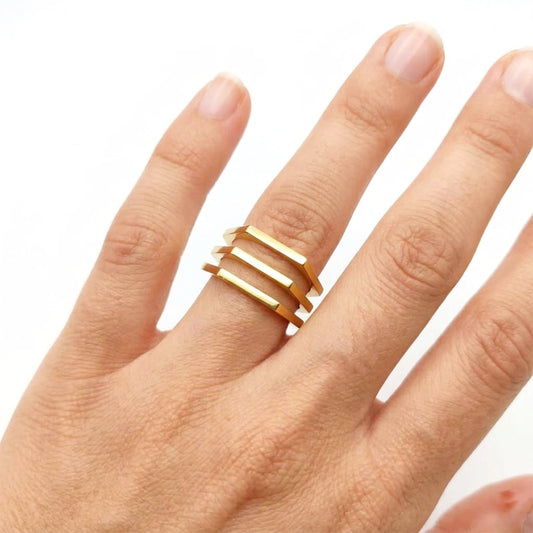 Hexa Stack Ring