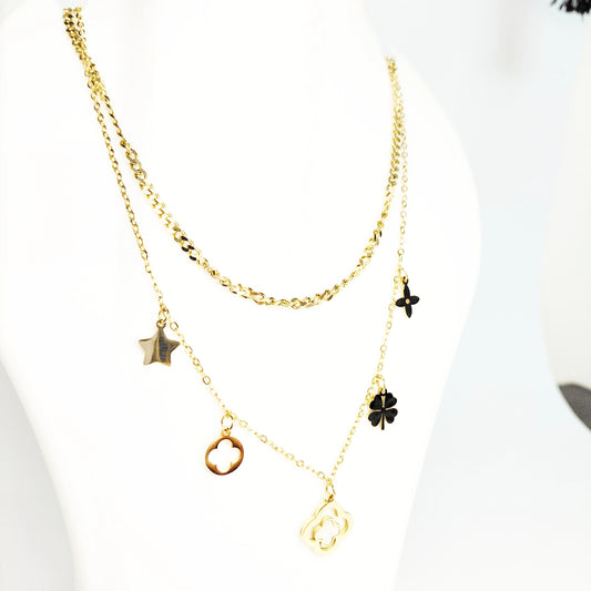 Lucky Charm Layered Necklace