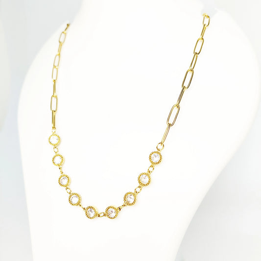 Signature Crystal Link Necklace