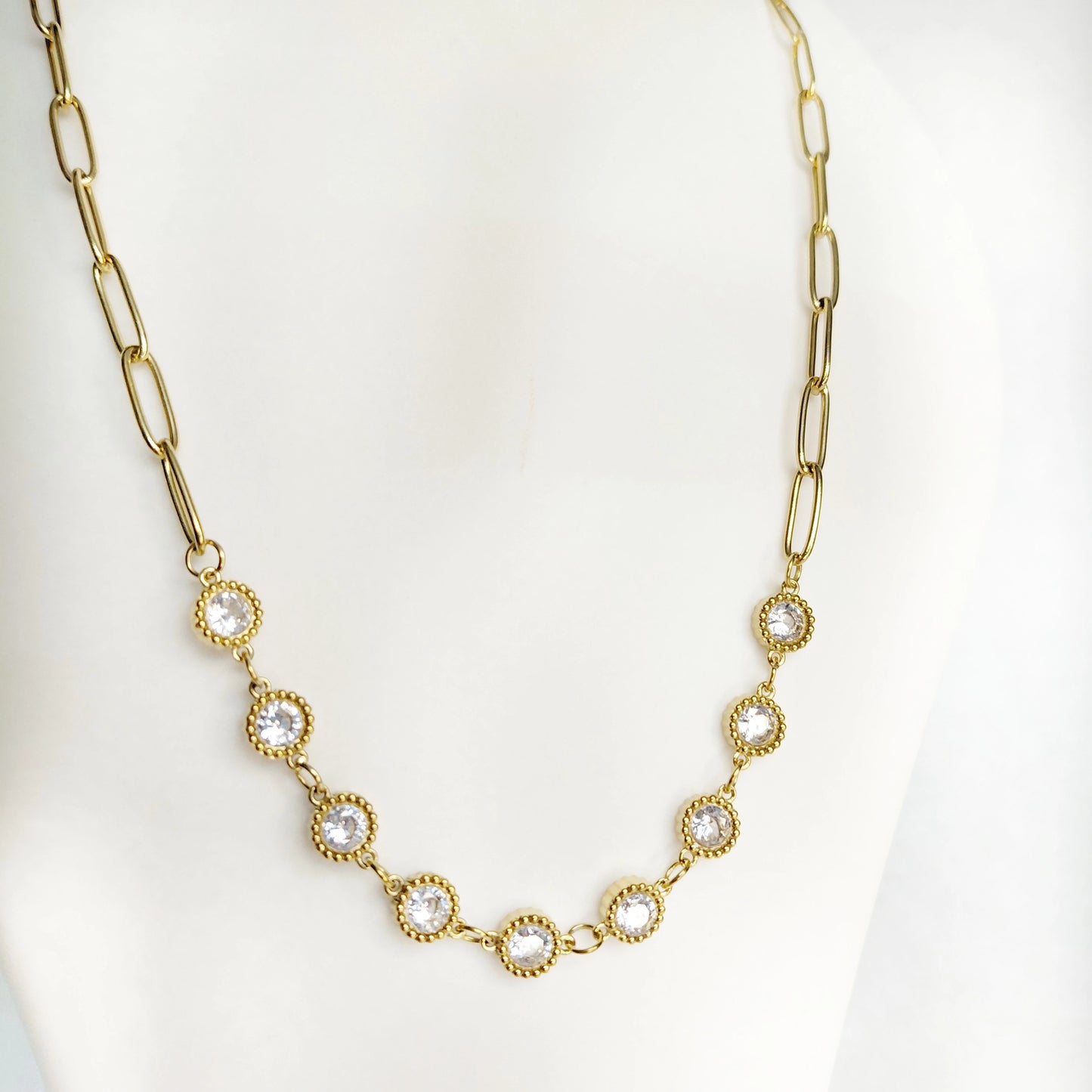Signature Crystal Link Necklace