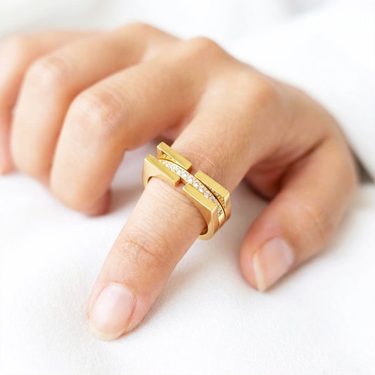 Axis Pave Ring