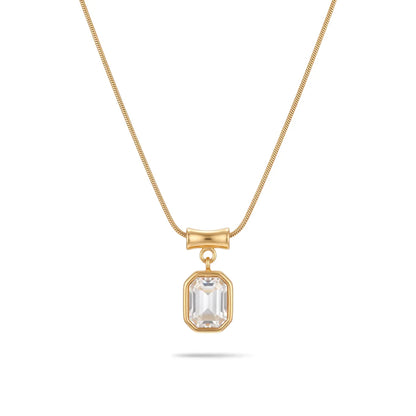 Crystal Frame Necklace