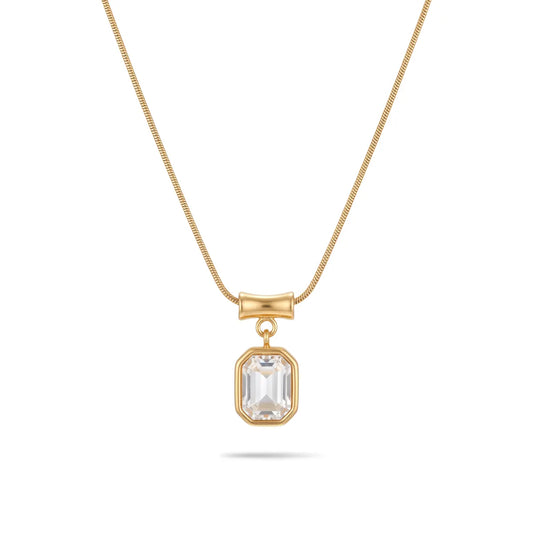 Crystal Frame Necklace