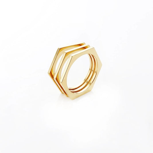 Hexa Stack Ring