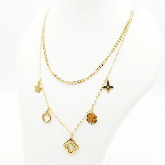 Lucky Charm Layered Necklace