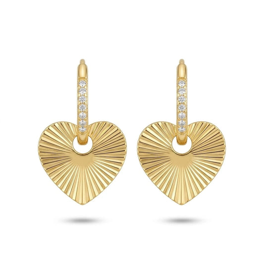 Radiant Heart Drop Earrings