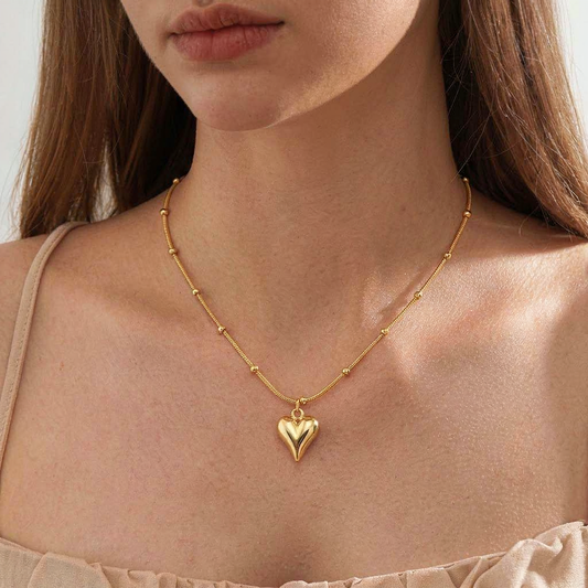 Sculpted Heart Necklace