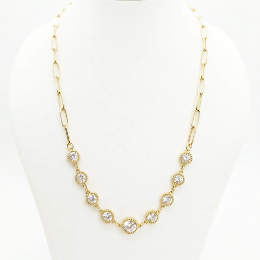 Signature Crystal Link Necklace