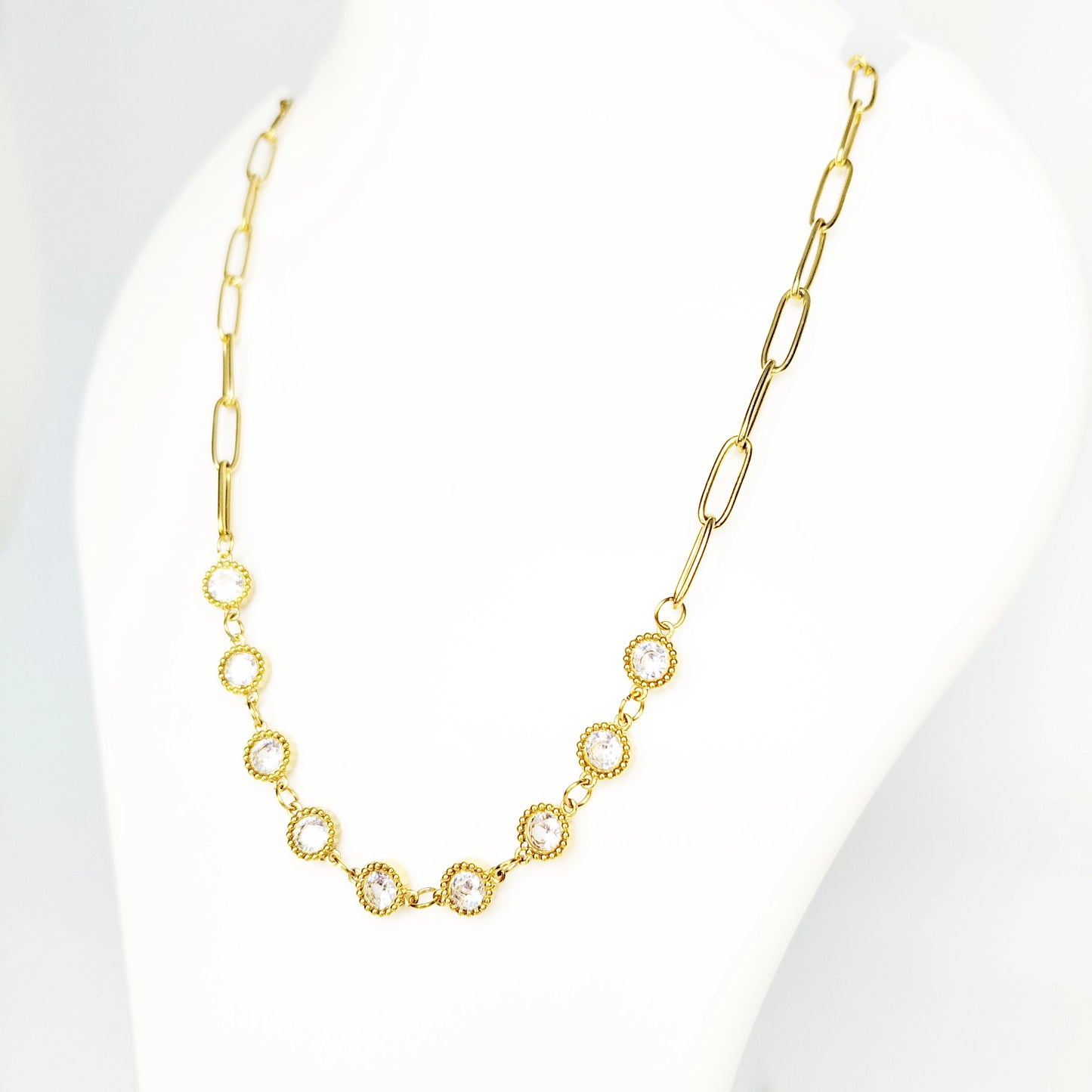 Signature Crystal Link Necklace