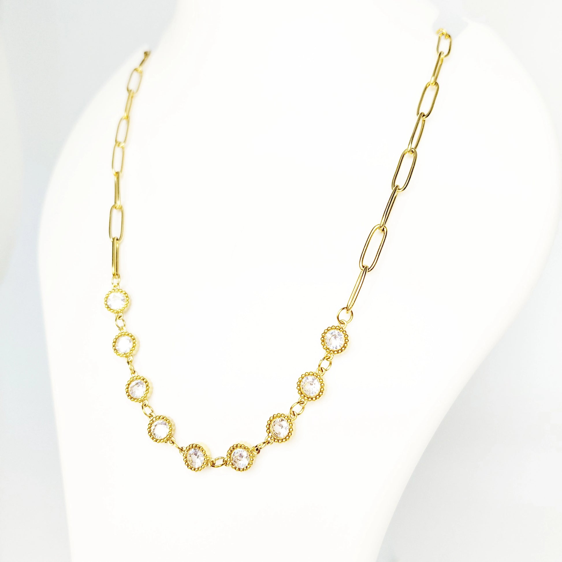 Signature Crystal Link Necklace